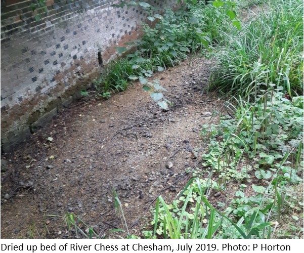 Dried up bed of River Chess